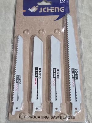 10 شفرات متنوعة للمنشار الترددي للخشب و المعدن